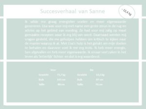 Succesverhaal Sanne the body practice
