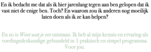 weet wat je eet