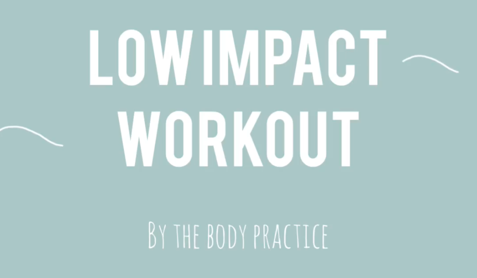 low impact workout